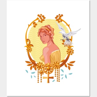 Aphrodite goddess Posters and Art